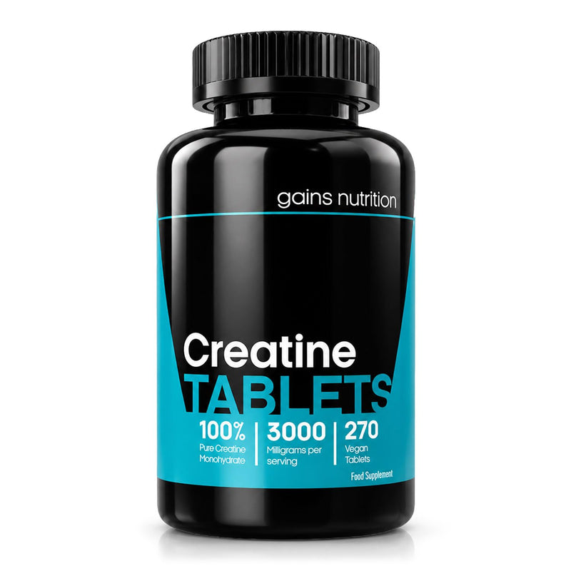 GN Creatine Tablets | 270 Creatine Monohydrate Tablets for Men & Women | High Strength 3000mg Monohydrate Per Serving | Non-GMO & Gluten Free