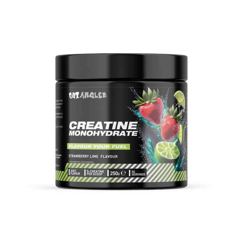 Creatine Monohydrate Powder, Strawberry Lime, 50 Servings, Micronised for Easy Mixing, Muscle Growth, Muscle Recovery and Strength Performance