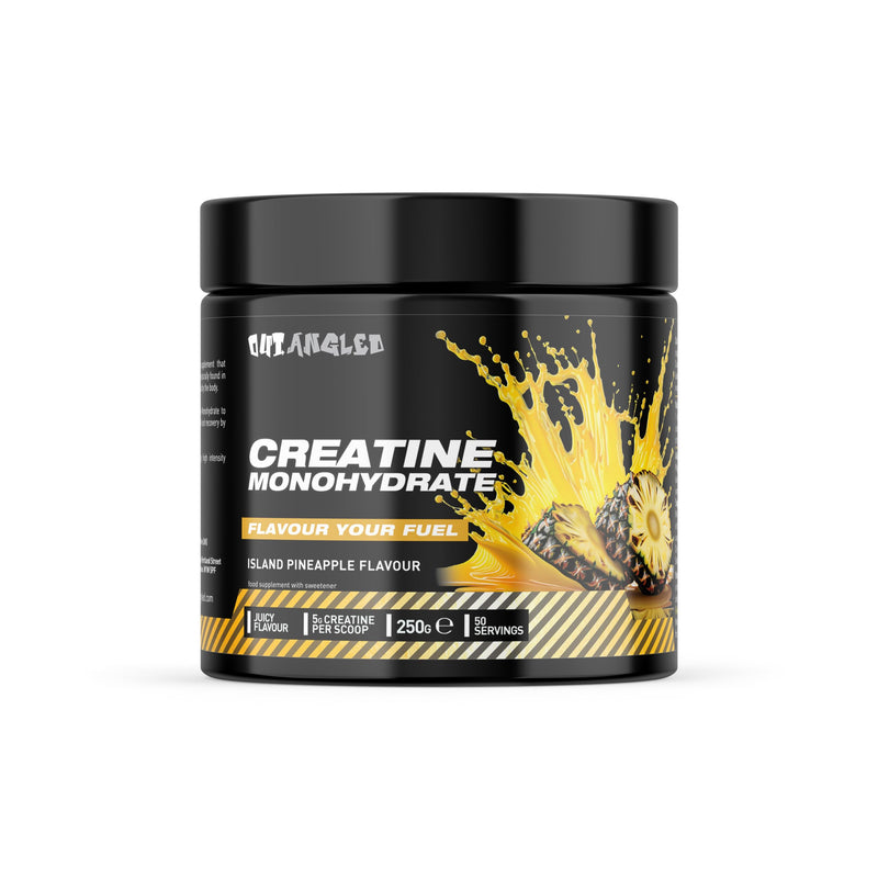 Creatine Monohydrate Powder, Island Pineapple, 50 Servings, Micronised for Easy Mixing, Muscle Growth, Muscle Recovery and Strength Performance