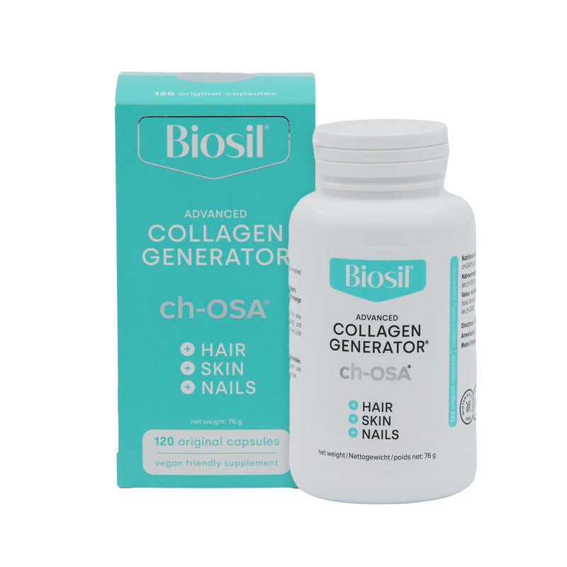 Biosil Collagen Generator - 120 Capsules - with Patented ch-OSA Complex - Generates & Protects Your Own Collagen - GMO Free - 60-Day Supply 120 count (Pack of 1)