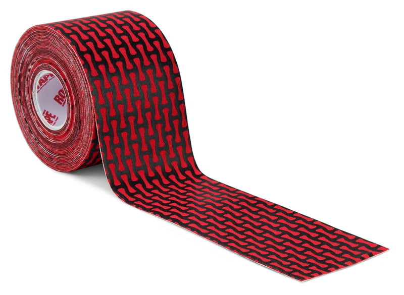 RockTape Rheon Precut Kinesiology Tape- Speeds Up Recovery and Reduces Muscle Discomfort,Rheon Technology Reacts to Body's Movement,Provides Support and Comfort for 5-7 Days,5cm x 5m,Red