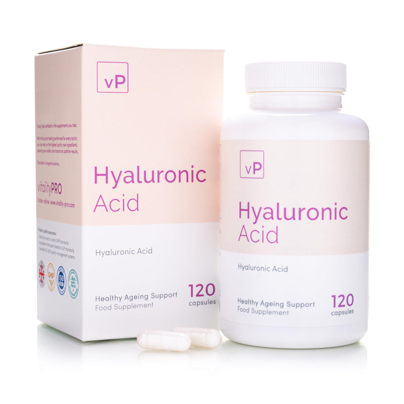 vP Vitality Pro Hyaluronic Acid 316mg x 120 Capsules | Third Party Tested, Over 98.4% Purity, High Molecular Weight Supplement