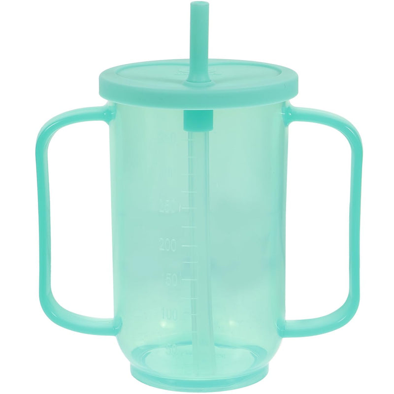 Inclined Mouth Nursing Cup for Disabled Patients Elderly and Maternity Care Spill-Proof Drinking Cup Moderate Capacity Drinking Aid for Daily Use Light Green 15x13cm