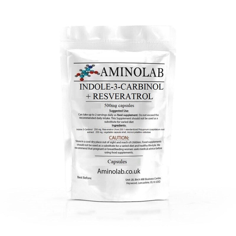 Indole-3-Carbinol + Resveratrol 500mg 240 Capsules