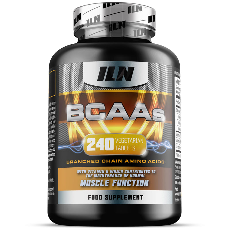 BCAA Tablets (240 Tablets) - 2400mg BCAAs per Serving (Amino Acid Supplements) - BCAA Capsules with Vitamin D - Amino Acids Suitable for Vegetarians 240 count (Pack of 1)