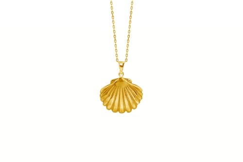 Pendant Gold Plated 18k 3 micron - Camino de Santiago Shell 13 MM