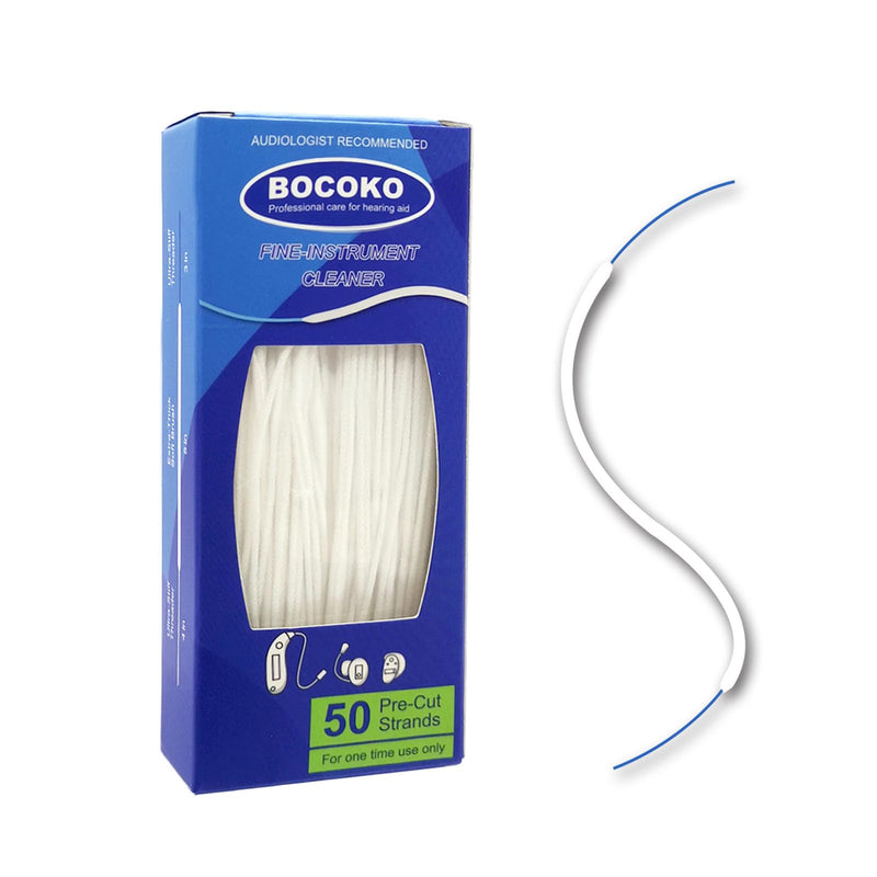50 Count Hearing Aid Cleaner Ready-to-Use Stands Effective Thread-Fine Instrument Cleaning Kits for Hearing Devices (50) 50