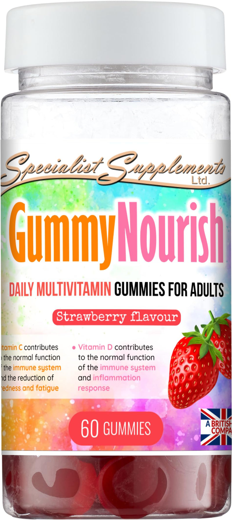 GummyNourish (Adult multivitamin chewable Gummies), 60 Gummies