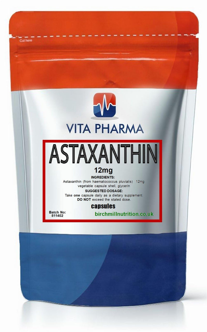 VITA PHARMA Astaxanthin 12mg 30 Capsules