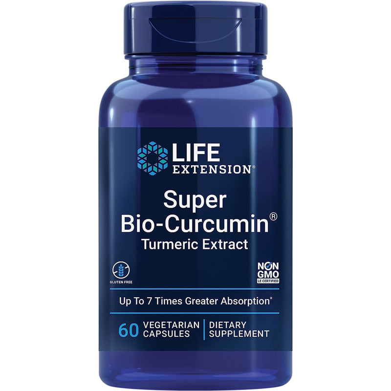 Life Extension, Super Bio-Curcumin, Turmeric Extract with 95% Curcuminoids, 60 Vegan Capsules, Gluten-Free, Vegetarian, SOYA-Free, GMO-Free