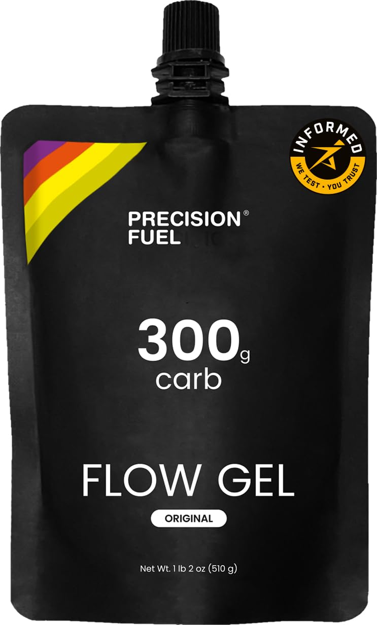 Precision Fuel PF300 Flow Energy Gels - Mild Flavour Running Gels for Endurance Athletes, 300g Carbohydrate, Easy-to-Digest, Perfect for Running & Long-Duration Sports (Pack of 1) 510 g (Pack of 1)