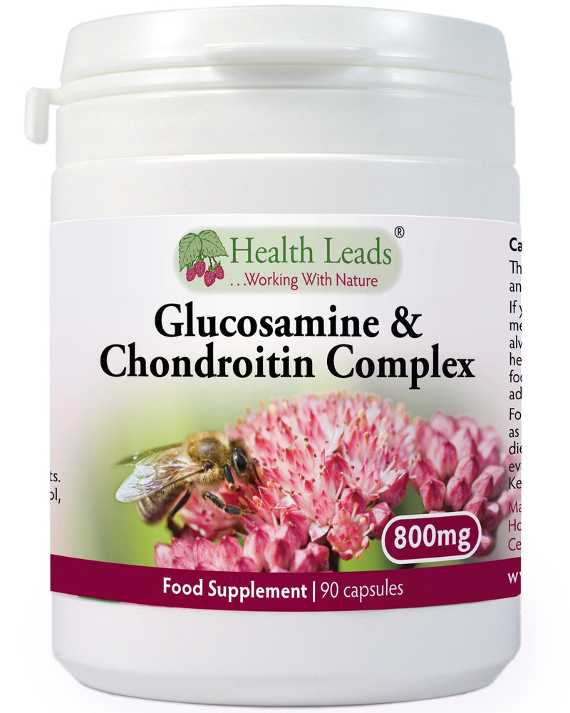 Glucosamine and Chondroitin Complex 800mg x 90 Capsules, Clean Supplements, for Healthy Joints & Bones