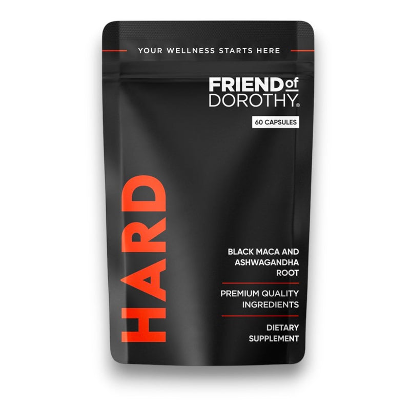 Hard Supplement for Men - Black Maca & Ashwagandha Root - Natural Performance Support - Enhances Energy, Vitality, Hormonal Balance - 60 Capsules