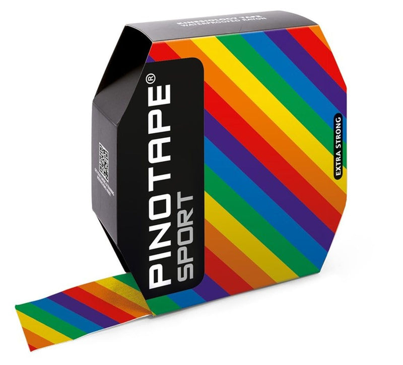 Pinotape Sports Kinesiology Tape, Professional Size = 31 Metres x 5 cm, Waterproof Kinesiotape, Extra Strong, High-Quality, Elastic Therapy Tape for Sports and Therapy (Pride) Pride