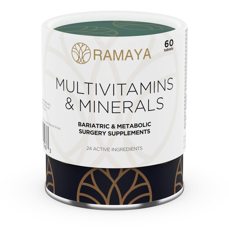 Bariatric Multivitamins with Iron & Calcium + Minerals 1 PER Day Vitamins Gastric Bypass Sleeve Supplements 60 Tablets (2-Month Supply)