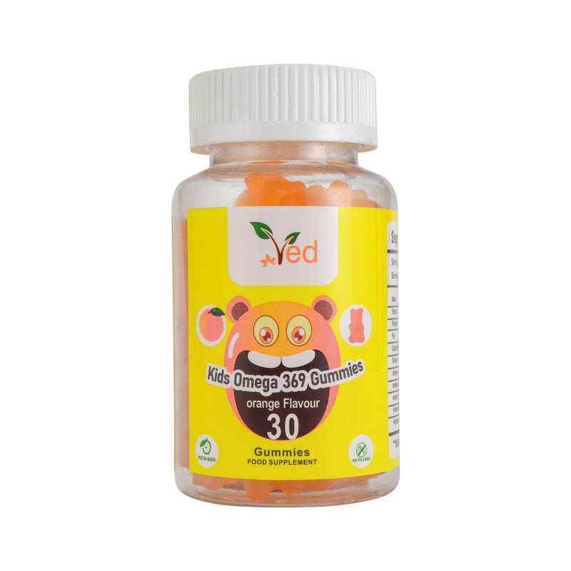 Omega 3 6 9 Gummie Kids,15 Day Supply, Natural Orange Flavour, 30 Chewable Vegan Gummies, Vegetarian Friendly, Energy & Immune System, Kids Omega 3 6 9 Gummies, GMO & Gluten Free. Kids Omega 3 6 9 Gummie