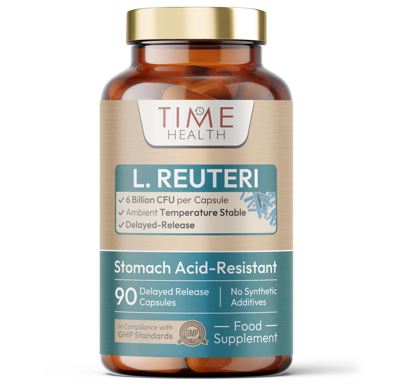 Lactobacillus Reuteri – 6 Billion CFU – 90 Capsules – Shelf Stable L Reuteri – GMP – UK Made Supplement 90 count (Pack of 1)