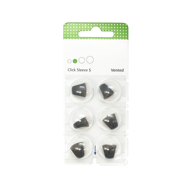 6 Domes Click-Sleeve Open Vented for Hearing Aids Signia Siemens (S) S