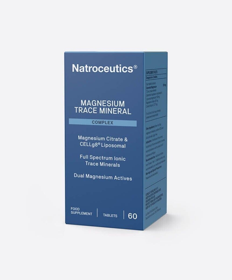 Magnesium Trace Mineral Complex Supplements, Liposomal Magnesium Citrate & Full Spectrum Trace Minerals - Dual Release - 60 Vegan Tablets