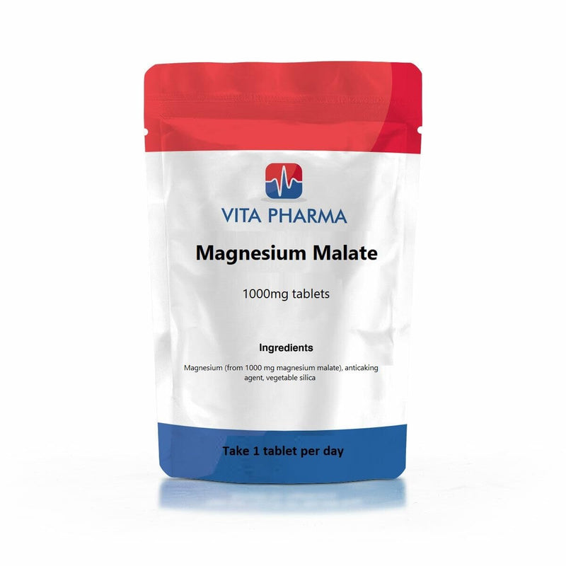 VITA PHARMA Magnesium Malate 1000mg 120 Tablets
