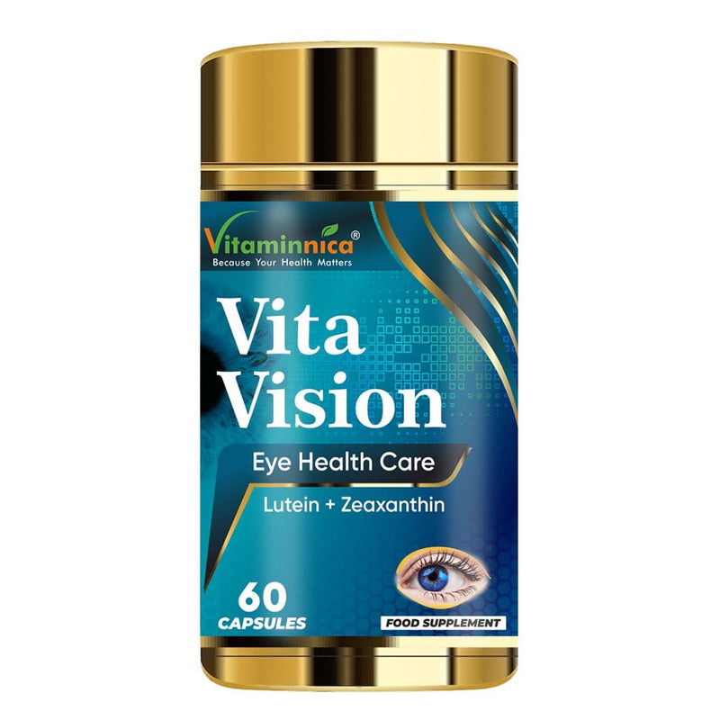 Vitaminnica Vita Vision - Maintain Healthy Eyes, Reduces Dryness & Eye Strain (Pack of 1)- 60 Capsules