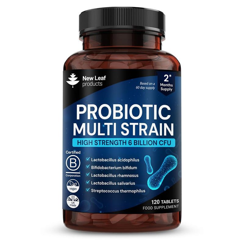 Bio Cultures for Daily Gut Health - Multi Strain Supplements - Acidophilus Tablets High Strength - Digestive & Gut Health Supplements Lactobacillus - Vegan, GMO-Free, Gluten-Free, UK Made 120 count (Pack of 1)