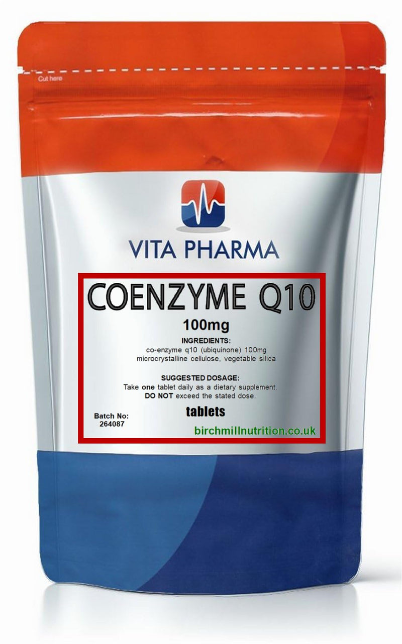 VITA PHARMA Co Q 10 100mg Coenzyme Q10 Supplement 120 Tablets