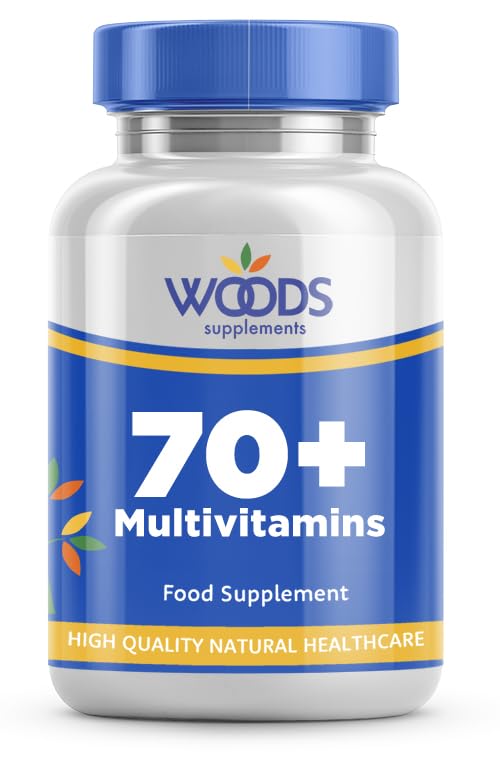 Woods Supplements - Multi Vitamin Tablets for Men & Women (180x). Combination of Multivitamins & Essential Minerals. Supply of Vitamin A, C, D & E. Immune System Booster Adult Multivitamin Over 70s 180