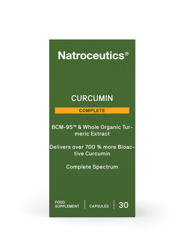 Curcumin Complete 30 Vegan Capsules BCM-95 & Whole Organic Turmeric Extract Delivers Over 700% More Bioactive Curcumin