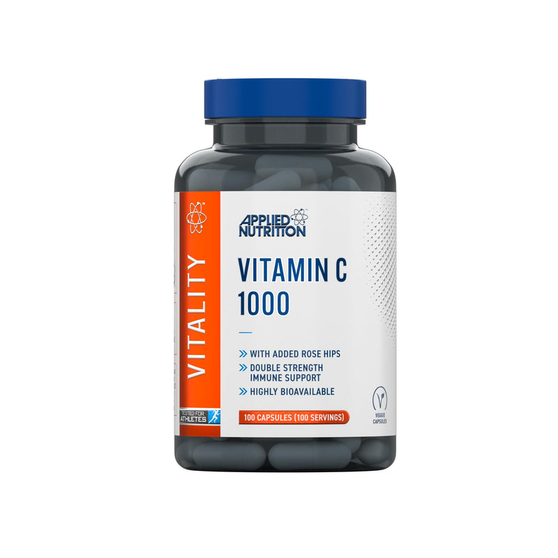 Applied Nutrition - Vitamin C-1000 with Rose Hips - Enhanced Formula - Best Immune Support - Best Antioxidant Protection - Powerful Health Boost (100 Capsules)