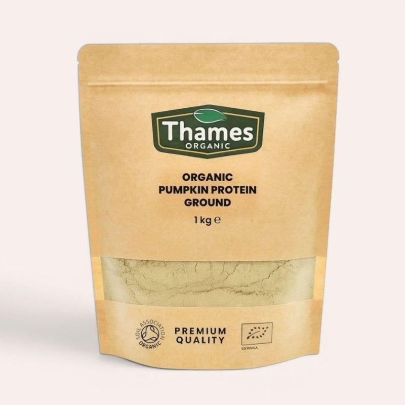 Thames Organic Organic Pumpkin Protein Ground | Plant-Based | Vegan | Gluten-Free | Nutrient-Rich Superfood 1kg