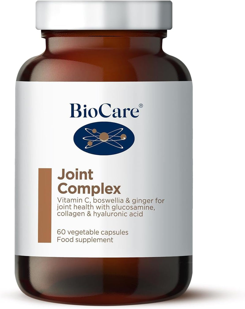 BioCare Joint Complex - Vitamin C for Collagen, Cartilage, Bone & Immune Support - with Glucosamine, Chondroitin, MSM, Type II Collagen, Hyaluronic Acid, Boswellia & Ginger - 60 Capsules