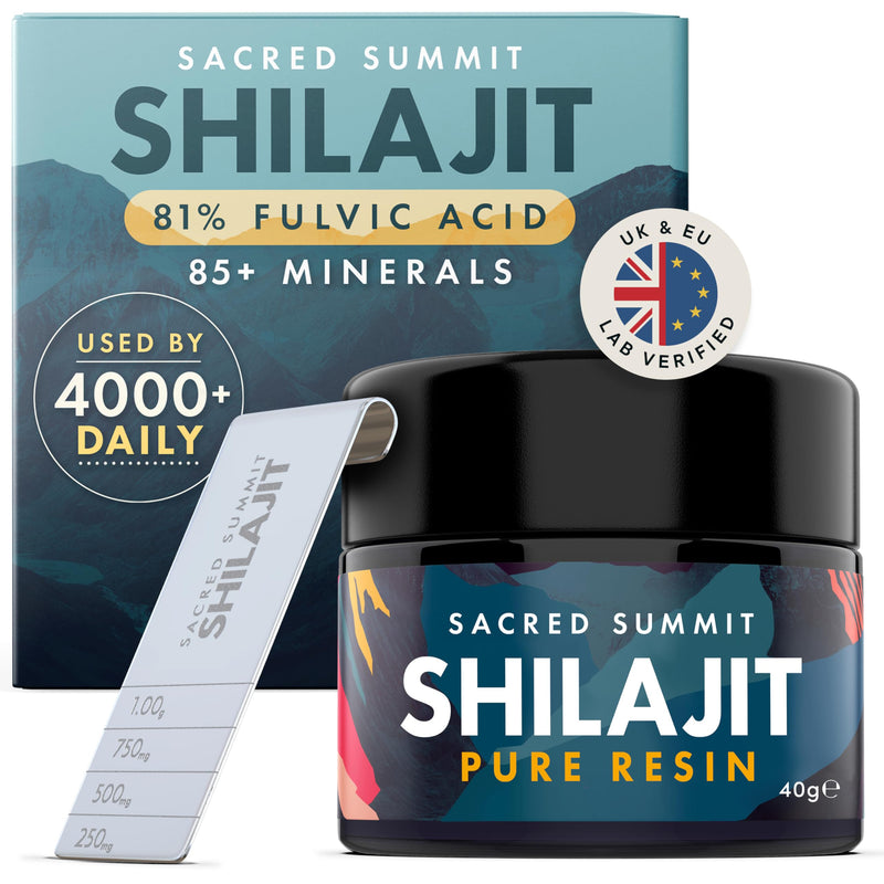 Authentic Shilajit Resin – 3 Months Supply, Pure, Vegan, Ethically Sourced, Rich in Fulvic & Humic Acid, Boosts Energy & Stamina