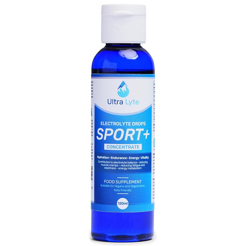 Ultra Lyte Electrolytes Drops Sport + Keto-Friendly Liquid Trace Minerals for Hydration & Fasting - Zero Calorie, Sugar-Free - Rich in Potassium, Magnesium, Sodium (120 ml (Pack of 1)) 120 ml (Pack of 1)
