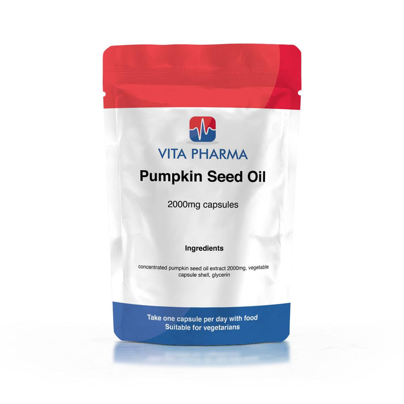VITA PHARMA Pumpkin Seed Oil 2000mg 120 Capsules