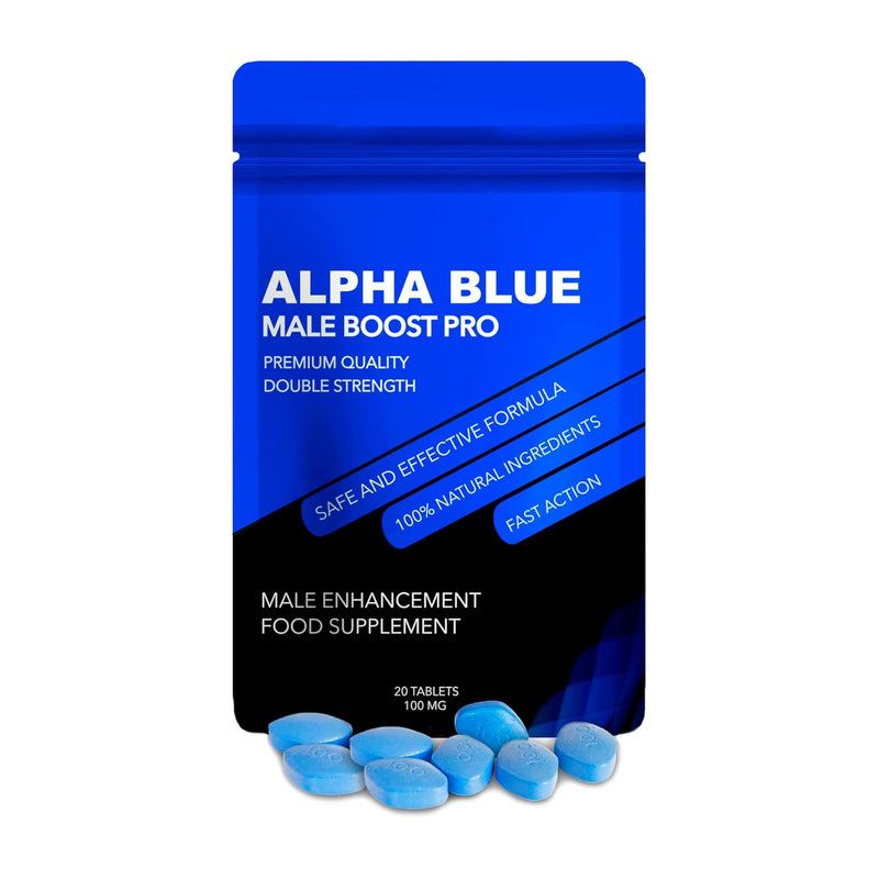 ALPHA BLUE Ginseng and Maca Tablets 100 mg - 30 Count - Herbal Food Supplement - Made in UK 1 count (Pack of 30)