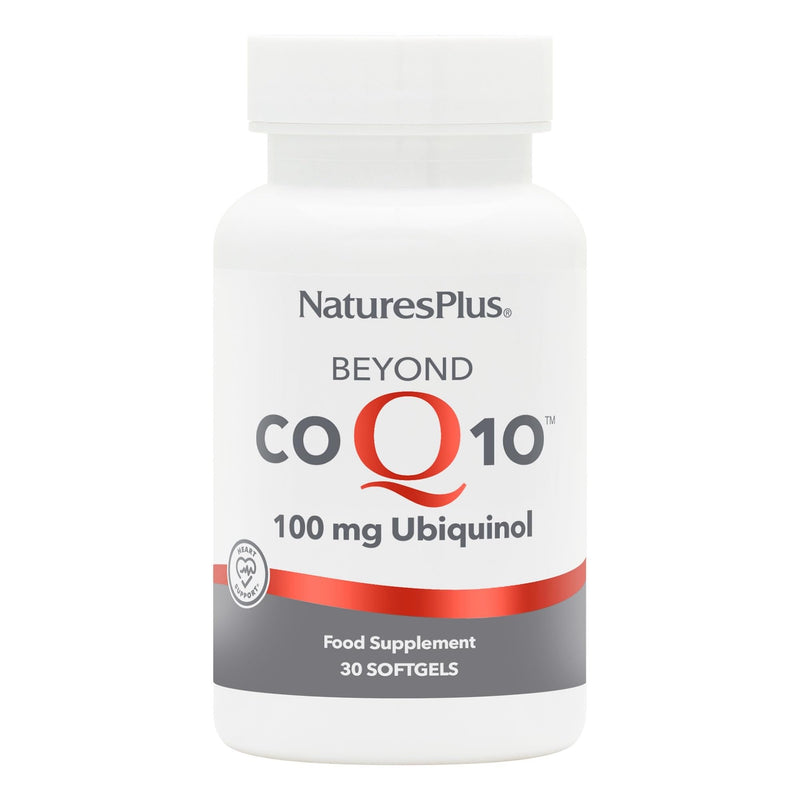 NaturesPlus Beyond CoQ10 100 mg Ubiquinol - Active, Naturally Fermented Coenzyme Q10 Supplement with UbiquiMax, Enhanced Absorption, Prolonged Action - Gluten Free, 30 Softgels