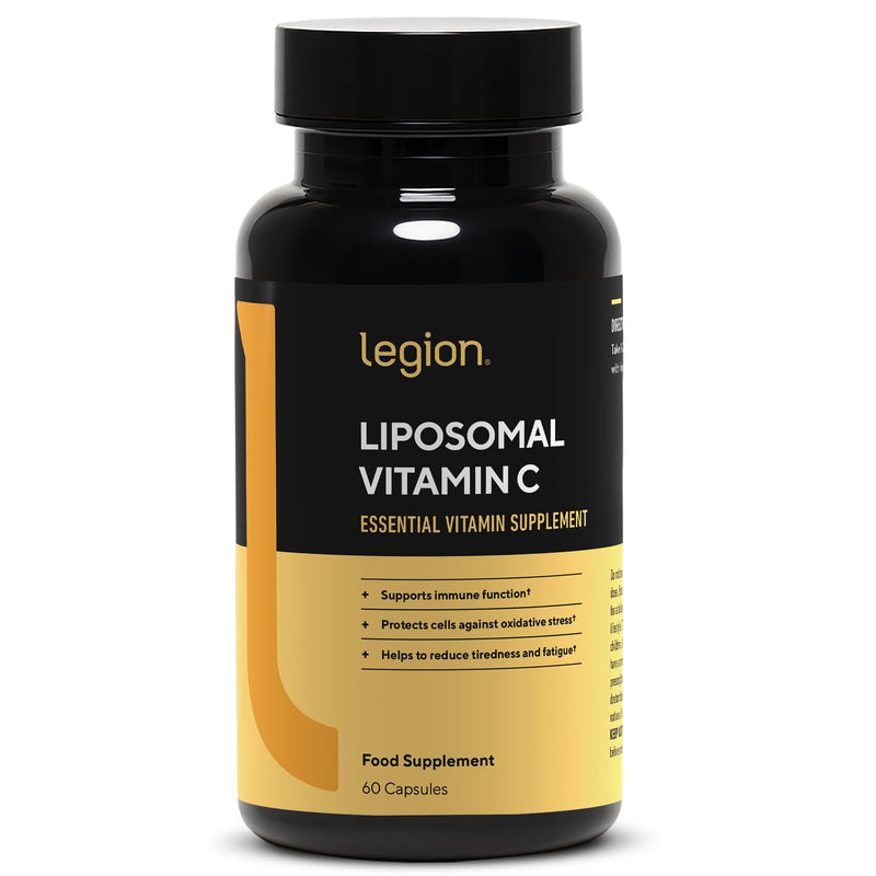 LEGION Liposomal Vitamin C Supplement - High Absorption Liposomal VIT C Supplement for Women & Men - Natural Vitamin C Supplements for Immune System Support (60 Vitamin C Capsules)
