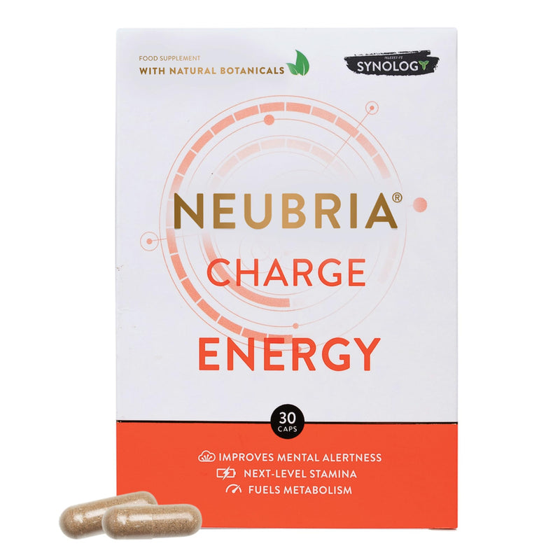 NEUBRIA Charge Energy & Brain Supplement – Nootropics for Adults with Guarana, Ginseng Blend, Green Tea, Vitamins B6, B12 & L-Theanine – Gym & Workout Formula for Women & Men – 30 Capsules Charge - Energy 30 Tablets 30 count (Pack of 1)
