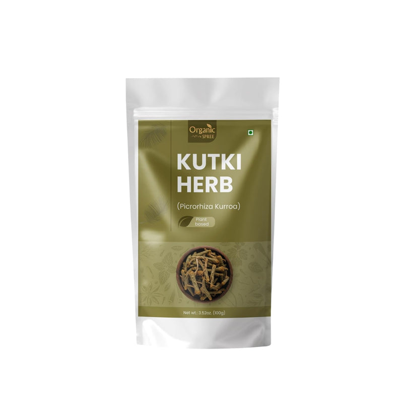 Organic Spree Kutki Herb 100gm (3.52oz) Picrorhiza Kurroa – Katuka Rohini – Pure and Natural 100gm 1