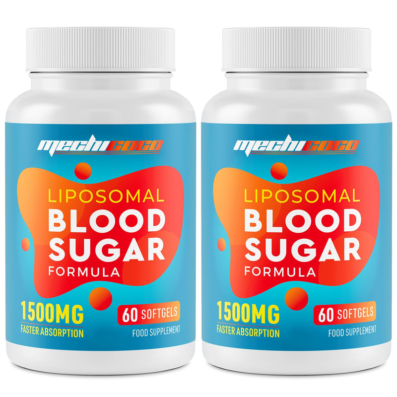 Liposomal Berberine HCL Supplement 1500mg(2 Packages) - High Strength Antioxidant AMPK Activator High Absorption Cardiovascular Heart No Gluten No Soy 60 count (Pack of 2)