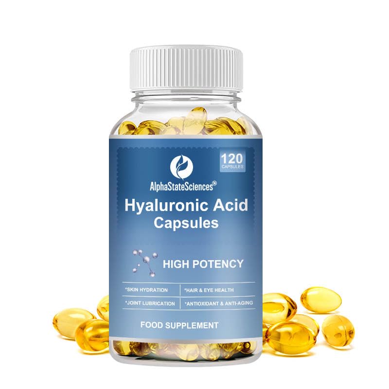 RevitalizeXtra Hyaluronic Acid - 120 SoftGel Capsules, Hyaluronic Acid 250mg, Vitamin C 25mg, Biotin 5000mcg - 2 Month Supply for Radiant Skin, Hair, and Joint Health