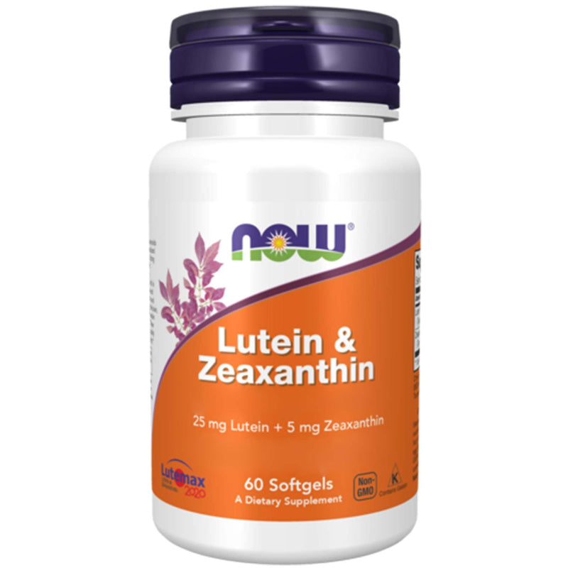 Now Foods, Lutein & Zeaxanthin, from Marigold Extract, 60 Softgels, Gluten-Free, Non-GMO