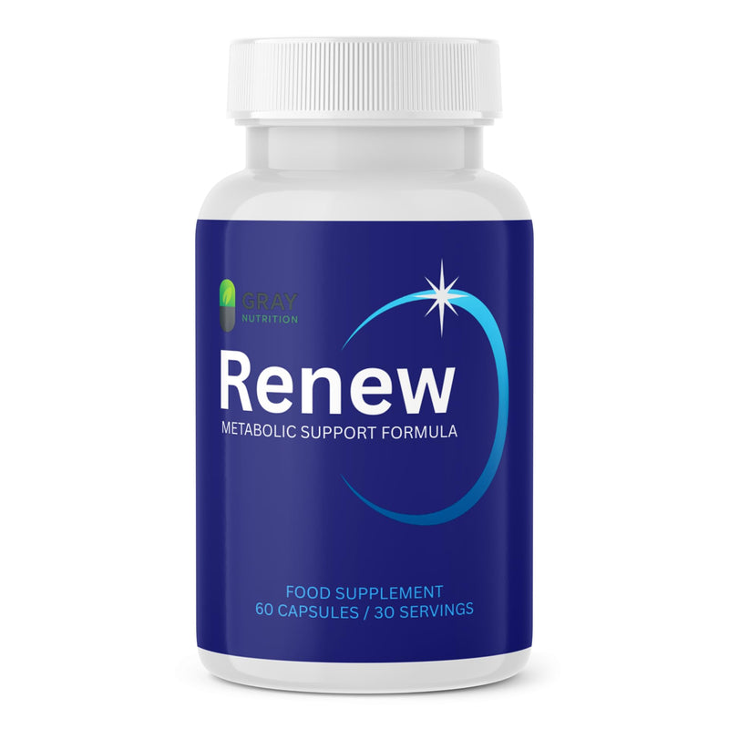 Renew | Metabolic Support Formula | One Month Supply | 60 Capsules | Vegan