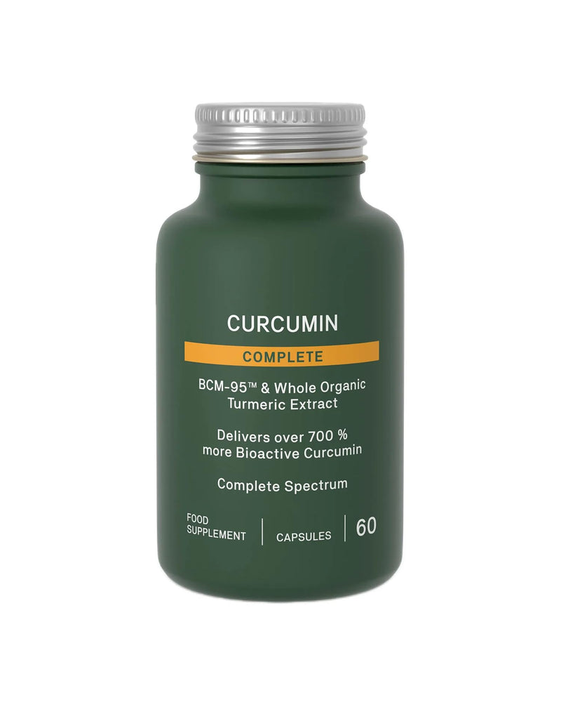 Curcumin Complete 60 Vegan Capsules| BCM-95 & Whole Organic Turmeric Extract| Delivers Over 700% More Bioactive Curcumin per Capsule| Complete Spectrum