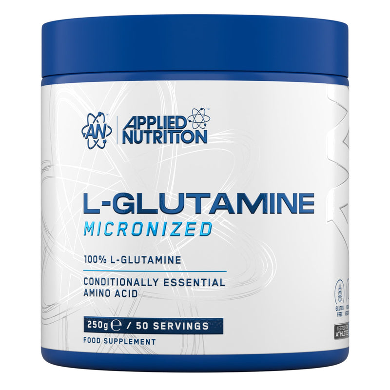 Applied Nutrition L Glutamine Powder - Amino Acid, Muscle Strength & Recovery, Boosts Immune System, Unflavoured (250g - 50 Servings) 50 Servings (250 g) (Pack of 1)