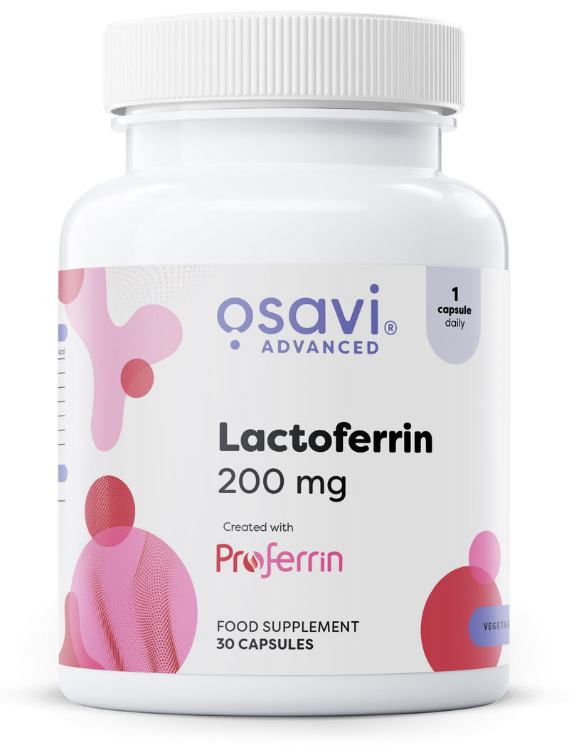 Osavi Lactoferrin 200 mg – 30 Capsules | Supports Iron Transport and Immune Function | Proferrin® Lactoferrin from Cow's Milk for Enhanced Bioavailability 30 count (Pack of 1)