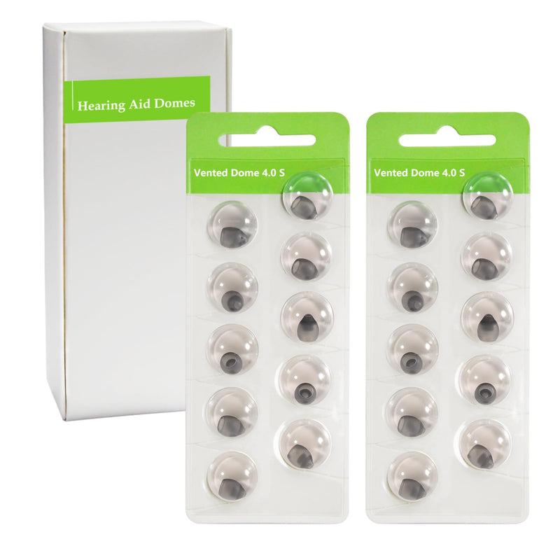 Hearing Aid Domes for Phonak Replacements, Phonak Hearing Aid Domes (Phonak Vented Domes Small Size / 2 Packs）, Universal Domes for Phonak Hearing Aid Accessories. VENTED DOME S