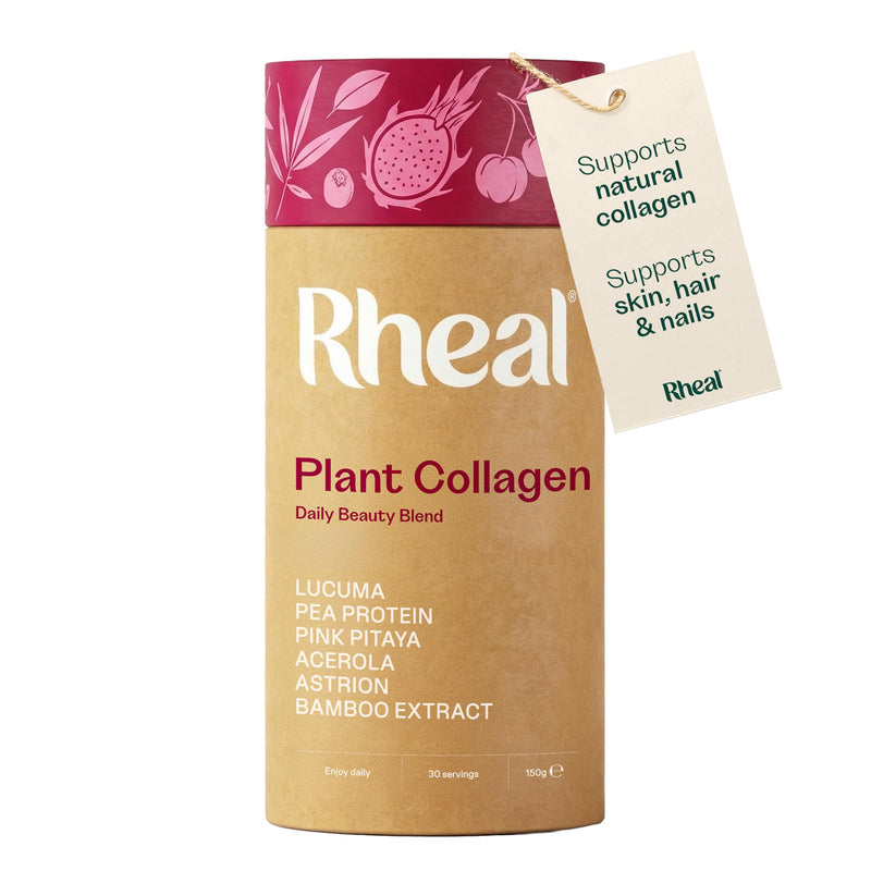 Rheal Plant Collagen 150 g – Organic Plant‑Based Collagen Support Powder with Astrion®, Acerola & Bamboo Silica – Supports Collagen Production, Skin Hydration & Glow – Vegan, Gluten‑Free – 30 Servings
