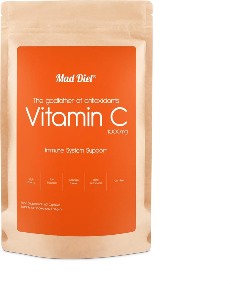 Scottish Vitamin C | Zero Additives | Practitioner Quality | Locally Sourced | 1000mg Capsules | 2 Month Supply | Trusted UK Brand | Immune Support | Suitable for Vegans and Vegetarians